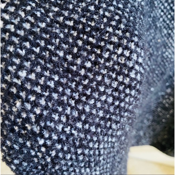 Zara knit womens gray hooded open front sweater cardigan black M - Picture 4 of 6